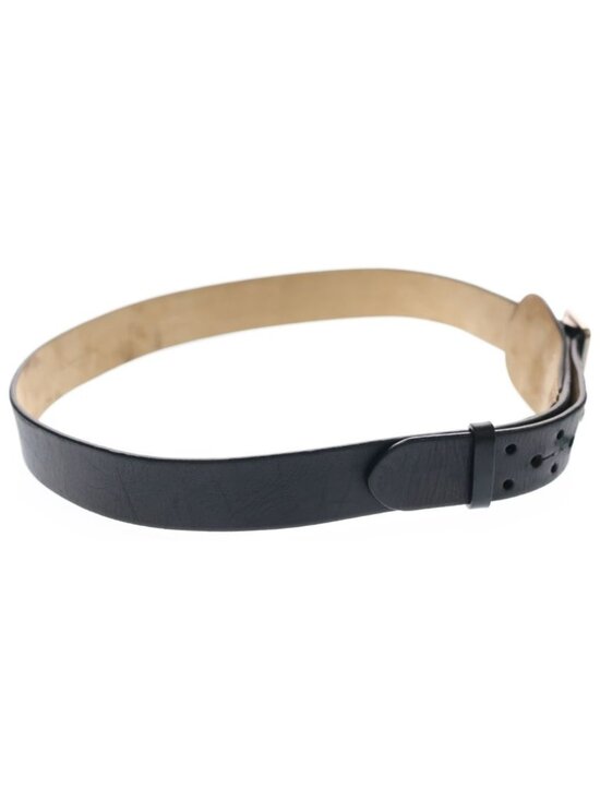 Dior Log Leather Belt Black Silver main image 6